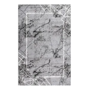 Χαλί Estia – Dark & White Grey