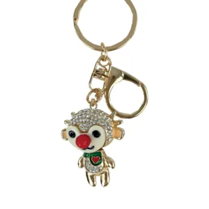 Χριστουγεννιάτικο Μεταλλικό Μπρελόκ Τάρανδος με Στρας